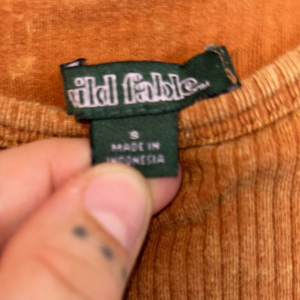 Wild Fable Ribbed Long Sleeve Top Size Small - Picture 3 of 3